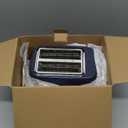 West Bend Timeless 2-Slice Toaster with 7 Browning Levels, Bagel/Waffle/Defrost Settings, High-Lift Lever, Anti-Jam, Easy-Clean Crumb Tray, 2-Slice, Blue/Gold