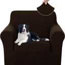 U-NICE HOME Recliner Chair Covers Stretch Couch Cover Sofa Cover Sofa Slipcover Furniture Protector for Chair Cover Pet Friendly(Armchair, Chocolate)