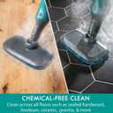 Kenmore SM2050 2-in-1 Steam Mop Hard Floor Cleaner with 2 Modes & 2pcs Washable Pads for Carpets, Rugs and Upholstery, Green