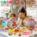 4-in-1 Dough Sets for Kids 2-4-8 Ultimate 87 PCS Play Tools, 24 Clay Creative Kitchen Set Ice Cream Hamburger Cake Noodle Maker Arts Crafts Food Toys Gifts for Boy Girl Kids Age 3 4 5 6