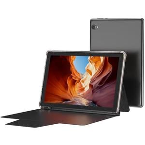 PEICHENG Tablet with Case, 10.1 Inches Android 13 Tablets, Quad CORE CPU, 8GB+128GB, Wi-Fi,IPS 1280 * 800 Screen, 2MP front/8MP Back Camera,6000mAh Battery – Black