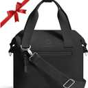 Pastel Lunch Box Women | Insulated Waterproof Leakproof Lunch Bag Cooler | Adjustable Strap | BPA-Free (10L, Midnight Black)