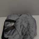 Love Waterproof Dark Gray and Light Gray Bed Blanket 40'' x 60'' with a Storage Bag, Double Sides Flannel 3 Layer Lightweight Throw Size S Blanket Mattress Protector