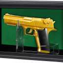 1 Handgun Pistol Revolver Gun Display Case Wall Mount Lockable Black Felt Wood Cabinet w/ 98% UV Protection Acrylic Clear Door Gun Shadow Box Stand Rack Holder