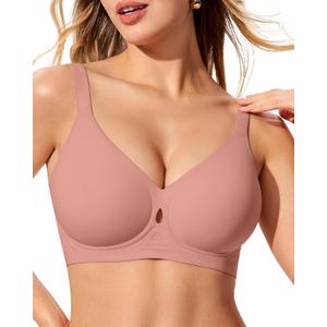 LetsJoli Wireless Bras for Women No Underwire Jelly Bras Seamless Push Up Full Coverage Bralettes Comfortable Everyday Bra, XL
