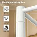Canopy Bed Frame Queen Size, Thickened Stainless Steel 4 Corner Bed Canopy Poles, Heavy Duty Net Frame for Curtains, Bedroom Decor Canopy Bracket, Easy Assembly, 59 x 78 x 78 in