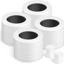 Improvedhand Core Mini Replacement Filter Compatible with LEVOIT Core mini-P Air Purifier,3-in-1 Great High-Efficiency Materials With Activated Carbon,Core Mini-RF,4 Filter & 10 Fragrance SpongeWhite