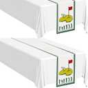 2 Pack Golf Themed Party Table Runner 13 x 72 inches Golf Birthday Sports Party Table Decorations for Dining Room Kitchen Tabletop Home Outdoor Game Events Decor