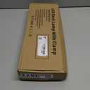 LED Desk Lamp with Clamp, Eye-Caring Clip on Lights for Home Office, 3 Modes 10 Brightness, Long Flexible Goose-Neck, Metal, Swing Arm Architect Task Table Lamps with USB Adapter, Black