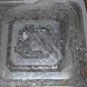 Modern Crystal Chandelier LED Ceiling Light, Square 3-Ring Height Adjustable 47W K9 Crystal Pendant for Dining Room, Living Room, Bedroom, Foyer, Cool White 6000K