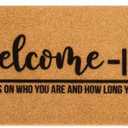 Funny Outdoor Non-Slip Coir-Doormats - 17"x30" Entrance Front-Door Mats Welcome Home Decor