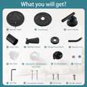 Replacement for Moen Shower Faucet Trim Kit, 9-Setting High Pressure Rain Showerhead, Shower Handle& Tub Spout, (Valve& Catridge Not Inclued), Matte Black