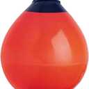 X-Haibei 1 Boat Fender Ball Round Anchor Buoy, Dock Bumper Ball Inflatable Vinyl Shield Protection Marine Mooring Buoy (A29(D11.4*H13.8 INCH), RED)