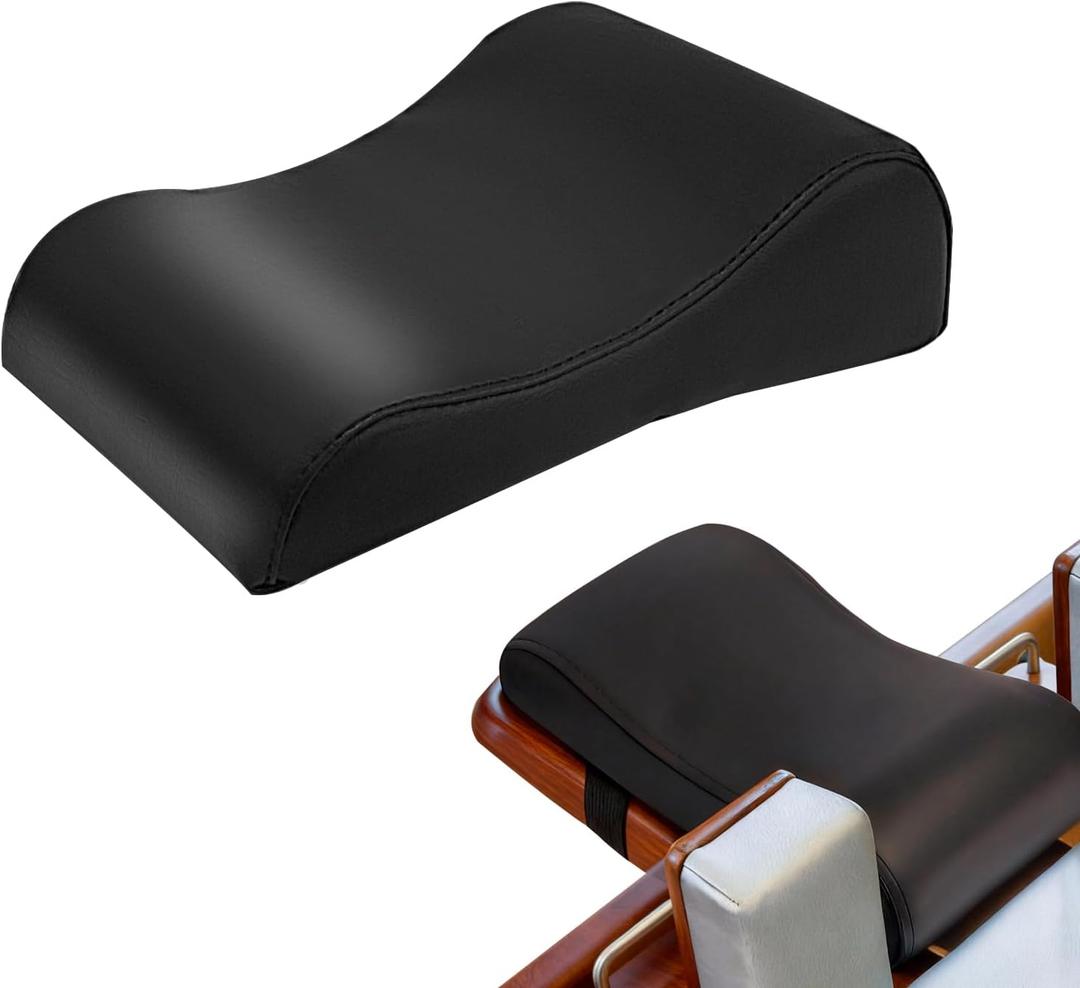 Pilates Reformer Head & Neck Support Pillow Ergonomic Pilates Cushion for Cervical Alignment High-Density Foam Headrest with Adjustable Strap Fits Most Reformer Machines & Home Pilates Equipment