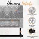 Autumn Alley Farmhouse Galvanized Toilet Paper Holder with Shelf Durable Wall Mount Tissue Paper Holder for Farmhouse Bathroom Decor Rustic Home Dcor Vintage Country Toilet Paper Holder