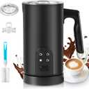 4 in 1 Electric Milk Frother, Milk Steamer, 350ml/11.8oz Automatic Frother Machine for Coffee, Warm and Cold Foam, Latte, Cappuccino, Macchiato, Hot Chocolate