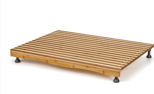 Bamboo Stovetop Cover & Countertop Cutting Board with Adjustable Legs, Dual-purpose Chopping Board for Gas Electric Stove Burner, Workspace Block Cover for RV Camping Camper