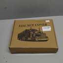 33mm x 4 3/4" Chromed Spike Lug Nuts Covers Push On, Truck Chrome ABS Plastic Pointed Spiked Push-on Lug Nut Cover for Semi Trucks, Pack of 20