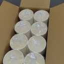 Vplus 400 Pack Compostable Paper Cups, 8 oz Paper Coffee Cups, Biodegradable Disposable Paper Cups, Eco-friendly Hot Drinking Cups for Party, Picnic,and Events