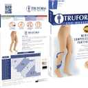 Truform 20-30 mmHg Compression Pantyhose, Women's Hosiery Support Tights, Beige, Medium