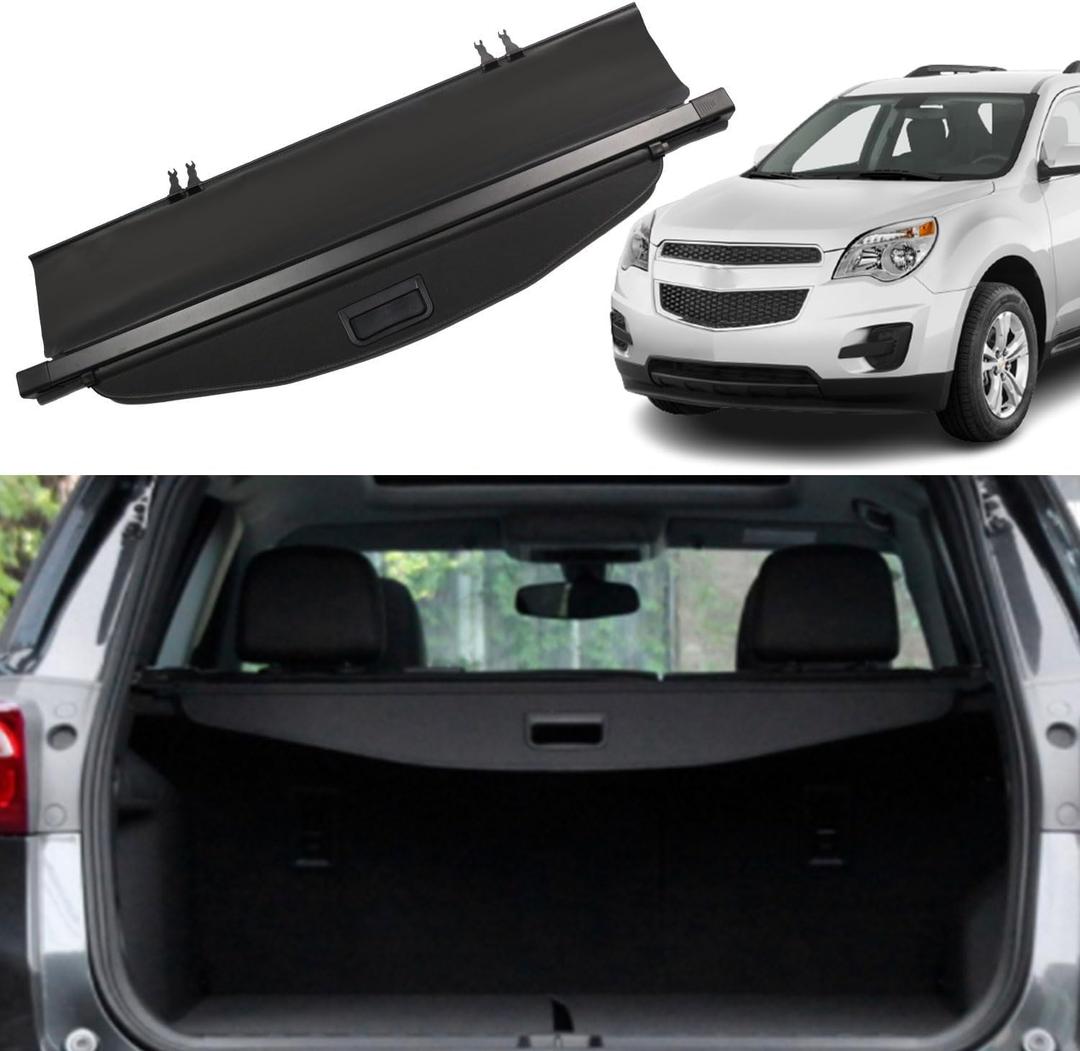 Cargo Cover for Chevy Chevrolet Equinox GMC Terrain 2010 2012 2013 2014 2015 2016 2017 Accessories Rear Trunk Security Shielding Shade