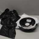 Black Stove Drip Pans Set of 4 Fit for Ken-more, Fri-gidaire Stove, Porcelain Drip Pans Replace 5304430149, 5304430150, 318067041, 318067051 by Fetechmate - Include 2 6-In and 2 8-In Burner Drip Pan