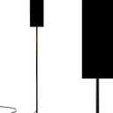Modern Standing Lamps Solid Color Backgrounds Graphic Design Backgrounds Floor Lamp Metal Pole Lamp with Linen Lampshade for Bedroom Living Room Office Nursery Reading Foot Switch