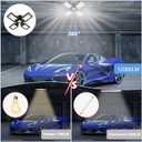 Aoretic LED Garage Lights Bulb 2 Pack -120W, 12000LM 6500K Led Shop Light with 4+1 Deformable Panels, Basement Barn Light Garages Ceiling Lights, E26/E27 for Garage, Warehouse, Shop