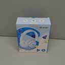 iClever BTH22 Kids Bluetooth Headphones, 60H Play Time, USB C Fast Charging, Bluetooth 5.4, AUX Cord,Safe Volume 74/85 dBA,Toddler Headphones for iPad/Tablet/Travel/School, Blue