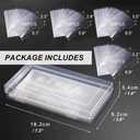 400 Pcs Clear Plastic Paper Money Sleeves Holder with Storage Box, Bill Protector Slab Holder for Collectors,Bill, Banknotes,Banknote, Stamp