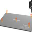 Yimobra 14 x 18 Pet Heating Pad, Upgraded Heating Film Technology Make Temperature More Evenly Comfortable and Safer, 1-24h Auto Power Off and Adjustable Temperature Heated Dog Cats Bed or Mat (Grey)