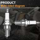 F6RTC Spark Plug 10 Pack, Spark Plugs for Champion RN9YC RN10YC for NGK BPR6ES Spark Plug for Bosch WR6DC WR7DC Spark Plugs for MTD 951-10292 751-10292 Engine Snow Blowers Lawn Mower Generator