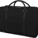 Travel Duffle Bag for Women & Men - Weekender Overnight Bag, Large Carry-On Gym Bag, Sports Duffel, Hospital Bag, Yoga Tote,Work Bag & Trolley Sleeve (Black)