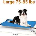 STARLATTA Elevated Cooling Dog Bed for Large Dogs,Waterproof Outdoor Pet Cot with Washable Breathable Mesh,Non-Slip Feet,Comfortable Dry Raised Dog Bed,50.8 x 31 x 8 Inches,Blue