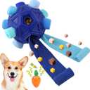 Dog Snuffle Ball-Interactive Puzzle Dog Toys Encourage Natural Foraging Skills Slow Feeder for Training and Stress Relief, Cloth Strip Hiding Food Chew Toys for Any Size Dogs