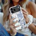 DEENAKIN for iPhone 17 Pro Max Case Cute,Aesthetic Vintage Beachy Summer Coquette Costal Collage Sea Shell,Compatible with Magsafe,Trendy Unique Protective Slim Silicone Phone Cover for Women Girls