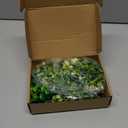 HIAGROW 6FT Eucalyptus Garland with Flowers, 1 Pack Artificial Greenery Garland Hanging Faux Eucalyptus Garland Suitable for Table Wedding Backdrop Arch Wall Party UV Protected Indoor Outdoor Decor