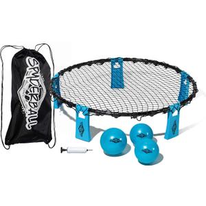 Franklin Sports Spyderball Game Set - Includes 3 Balls, Carrying Case and Rules - Played Outdoors, Indoors, Yard, Lawn, Beach - Durable Tight Net