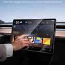 ESR Tempered-Glass Screen Protector for Tesla Model 3 Highland (2024), Matte Glass Film with Alignment Kit, Scratch and Shock Resistant, Bubble Free and Fingerprint Resistant