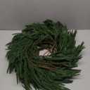 2 Pcs Christmas Norfolk Pine Garlands, 6 Ft Real Touch Pine Garland, Realistic Artificial Greenery Cedar Garland for Mantle Indoor Outdoor Holiday Winter Christmas Decorations