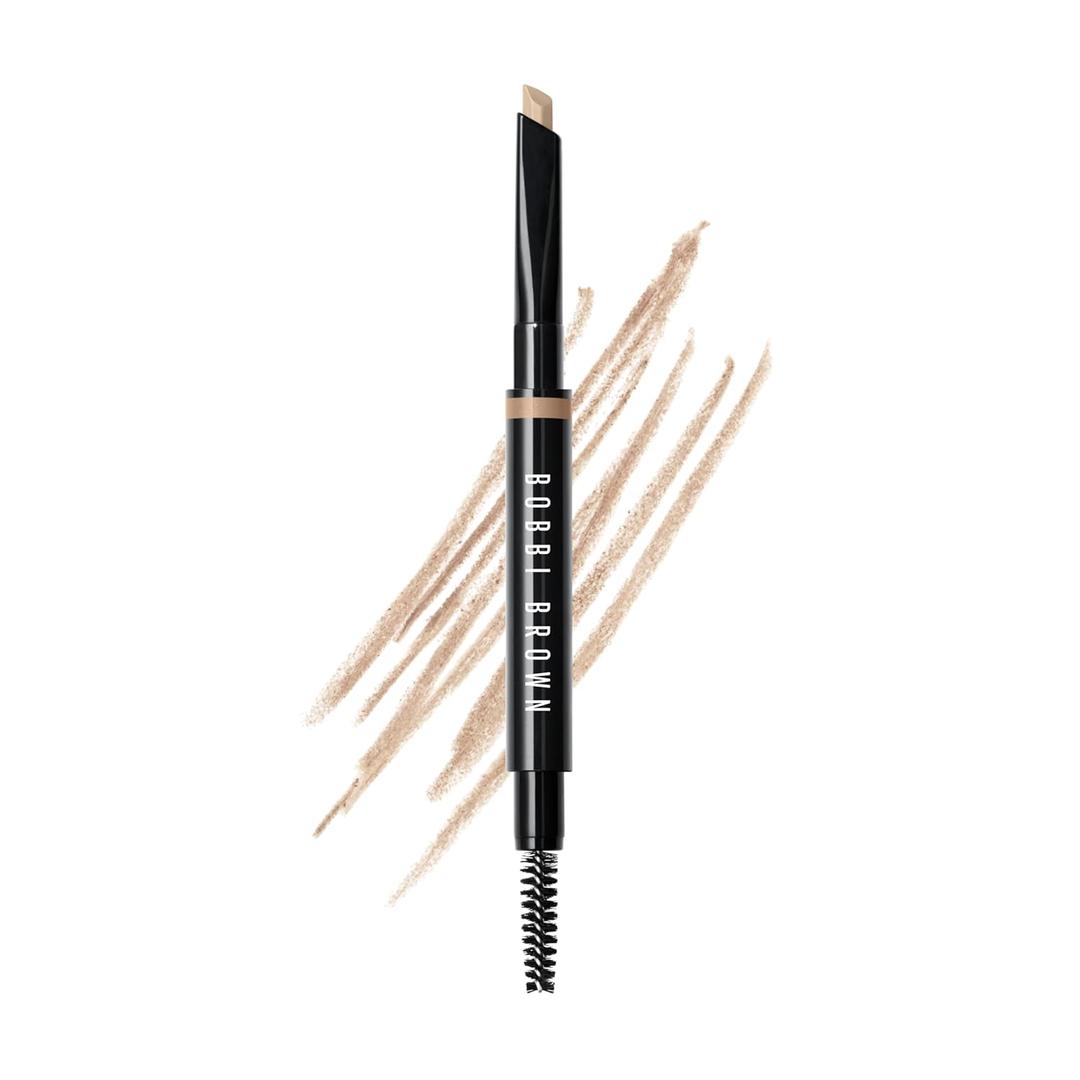 Bobbi Brown Long-Wear Brow Pencil | Long-Wearing, Waterproof Eyebrow Pencil | Dual-Ended Slanted Tip with Spoolie | No Sharpening Needed | Now Refillable (01 Neutral Blonde (Cool light neutral grey))