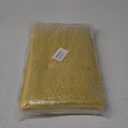 Gold Bathroom Mats Set - 2 Piece Chenille Non Slip Plush Bath Rugs with U-Shaped Toilet Rug, Size: 32"L x 20"W + 24"L x 16"W