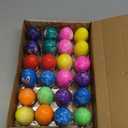 JOYIN 24 Pcs Easter Prefilled Eggs with Foam Squishy Toy, Cute Foam Stress Reliever Squishy Toy Fillers for Easter Egg Hunt, Basket Stuffer, Kids Party Favor, DIY Arts Crafts, Classroom Prize Supplies