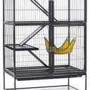 Prevue Pet Products 485 Feisty Ferret Home with Stand, Black Hammertone