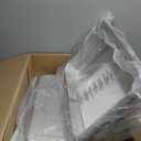 Alpha Living 4 Pack Chafing Dish Full Set  Stainless Steel Catering Chafer with Lids, Pans & Fuel Holders  Buffet Food Warmers for Parties, Events & Weddings  Alpine Gray Handles