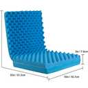 DMI Egg Crate Sculpted Foam Chair Cushion, Seat Cushion, Car Seat Cushion, Office Chair Cushion Relieves Back Pain, Tail Bone Pain, Sciatica, 32 X 18 X 3 inches, Full Back,1 Count (1 Count (Pack of 1))