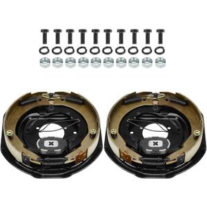Youxmoto Electric Trailer Brake Assembly 12" X 2" (1 Right + 1 Left), for 5,200 lbs., 6,000 lbs., and 7,000 lbs Trailer Axles Trailer Brakes kit. 1 Pair