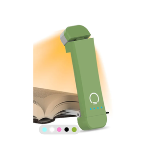 Book Reading Light,Silent Touch Book Lamp for Reading in Bed,Rechargeable Clip on Booklight  & 7 LEDs Precise Dimming for Eye Caring Night Reading,Book Lovers,Kids,Green