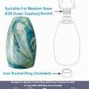Globe Glass Pendant Lamp Shade Only Light Fixtures Replacement for Mini Pendant Light Art Glass Lamp Covers for Kitchen Island Table lamp glass shade replacement Blue Mixed Yellow