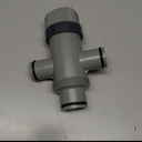 Dual Split Hose Plunger Valve Compatible with Intex Pool Parts and Accessories Replacement for Above Ground Swimming Pool and Pool Filter Pump (1 Pack) (Gray)